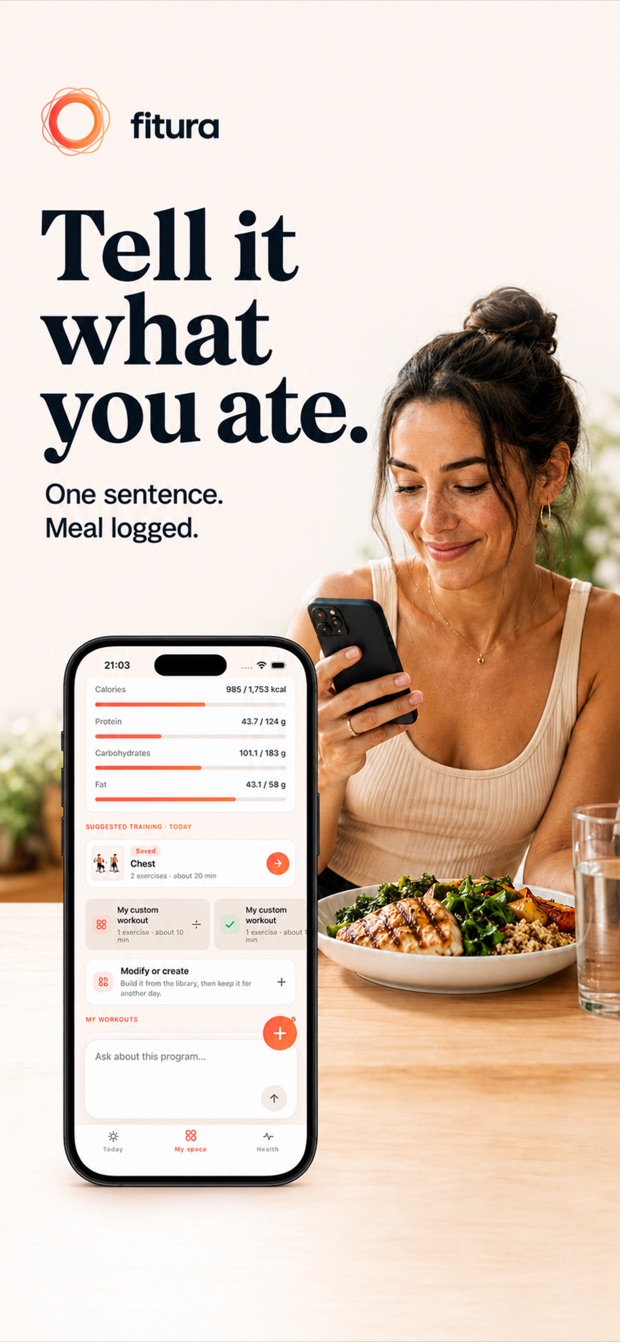 Fitura visual meal logging and nutrition context